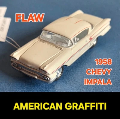 Johnny Lightning RARO COMO NUEVO DE COLECCIÓN ©2001 Prototipo '58 Impala American Graffiti DEFECTUOSO Foto 1 de 4