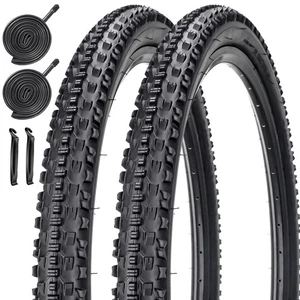 Pack de 2 Neumáticos de Bicicleta 27,5 x 2,10 con 2 Tubos Internos y 2 Palancas de Neumáticos Plegables Bi... - Imagen 1 de 6