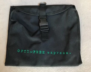 OPTIFREE * KULTURTASCHE ?? * SCHWARZ * mit REISSVERSCHLUSS INNEN * NEU * - Bild 1 von 2