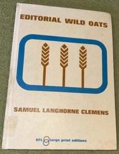 Editorial Wild Oats by Samuel Longhorns Clemens HC, 1971 Library Copy - Bild 1 von 11