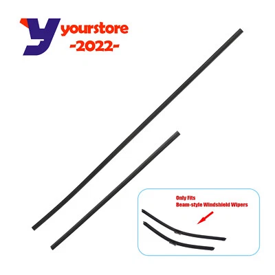 Front Wiper Rubber Insert Pair Kit Fit for 2018-2022 Honda Accord 76632-T7A-023 - Image 1 of 4