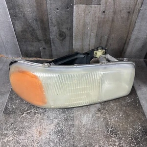 1999-2007 GMC Sierra Yukon Passenger Right Headlight Housing + Headlight Bracket - Picture 1 of 11