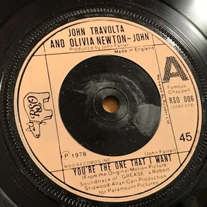 JOHN TRAVOLTA OLIVIA NEWTON JOHN You're The One That I Want UK 7" Vinyl single x - Imagen 1 de 1