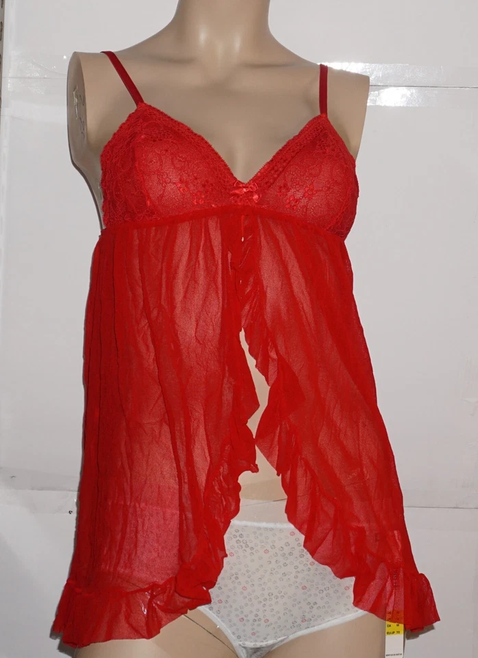 NUEVO Babydoll Cosabella Debbie Debby2612 Rojo Rubí Foto 1 de 1