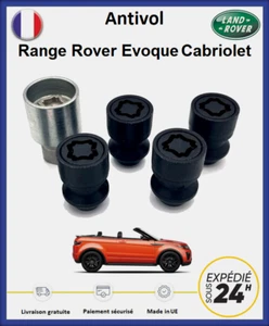 Ecrous antivol de roues noir Range Rover Evoque Cabriolet (L538) 2016-2020 - Picture 1 of 3