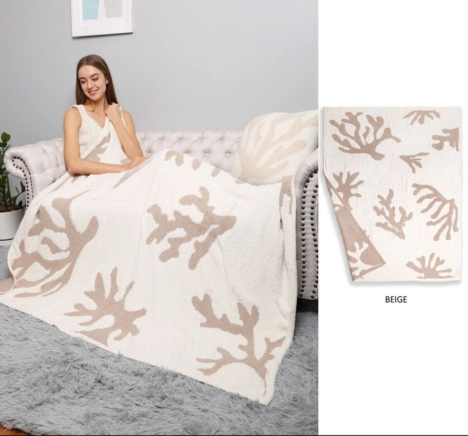 ComfyLuxe Coral Pattern Throw Blanket - Image 1 of 1