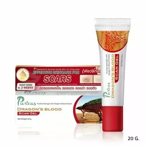 Puricas Dragon s Blood Gel Remove Keloid Surgery Acne Scars Red Mark Spot 20g - Picture 1 of 8