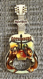 HARD ROCK CAFE ** GOTHENBURG ** VIKINGS GUITAR BOTTLE OPENER MAGNET ~ AWESOME!! - Picture 1 of 1