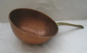 19./20. Jh. QUALITÄT KUPFER RUNDER BODEN DOPPELKESSEL EINSATZ TOPF 1 PFUND 4 OZ., 7 1/2" - Bild 1 von 4