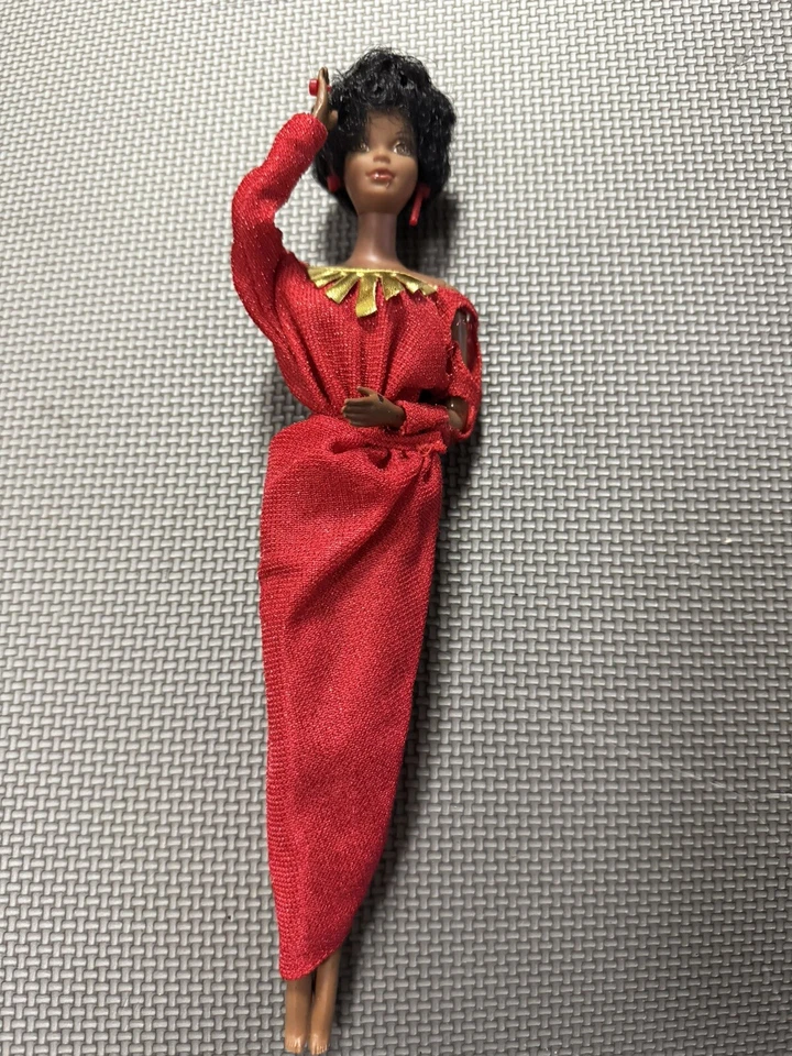 Vintage Barbie 1979 First Mattel Disco Black #1293 Selfie Face - Image 1 of 4