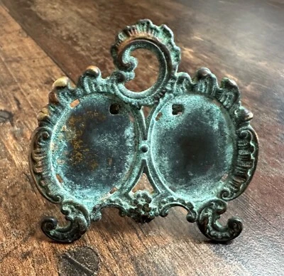 Mini fotos antigas vintage, molduras para fotos filagrana ornamentada acabamento antigo em latão - Imagem 1 de 4