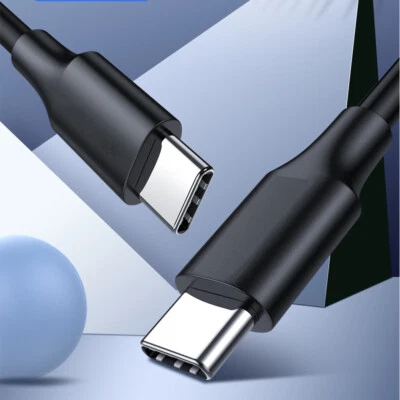Cable de carga rápida de sincronización USB 3.1 tipo C a tipo C macho a macho para MacBook Foto 1 de 4