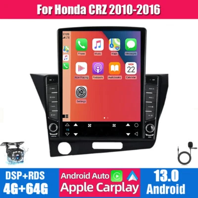 9.7" Android 13 64GB Apple Carplay Car Radio Stereo Wifi For Honda CRZ 2010-2016 - Image 1 of 4