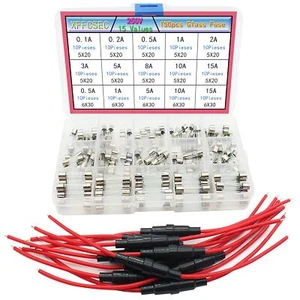 Fuse Holder Kit10pcs 18 Awg Screw Type 5x20 Inline Fuse Holder + 150pcs Quick B - Picture 1 of 7