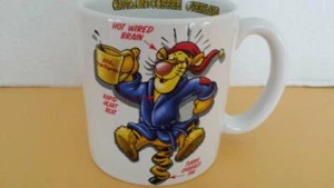 LARGE Disney Store TIGGER Caution Coffee Overload Mug Cup Espresso Turbo Big GUC - Picture 1 of 1