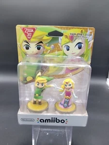 The Legend of Zelda The Wind Waker TOON LINK/ZELDA Amiibo Confezione da 2 Nintendo NUOVO - Foto 1 di 5