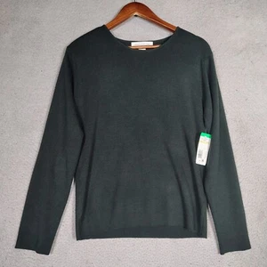Jones New York Sweater Women Small Green Wool Blend Knit Vintage Classic NWT - Picture 1 of 8