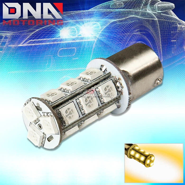 18 SMD 18SMD 1156 ÁMBAR 5050 5055 LED INTERMITENTE 12V BOMBILLA TRASERA LÁMPARA Foto 1 de 1