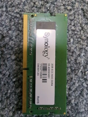 Synology NAS DDR4 ECC Unbuffered SODIMM 2GB RAM (D4ES01-2G) DS723+ and Others - Image 1 of 2