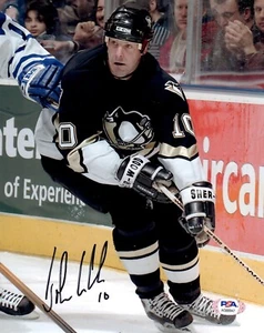 John LeClair autographed signed 8x10 photo NHL Pittsburgh Penguins PSA COA - Picture 1 of 1