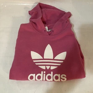 Adidas girls hoodie size S small sweat shirt  PINK!!! - Picture 1 of 5