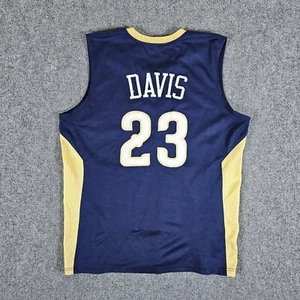 Anthony Davis NBA New Orleans Pelicans Jersey #23 Blue/Yellow Men's Size Large - Picture 1 of 5