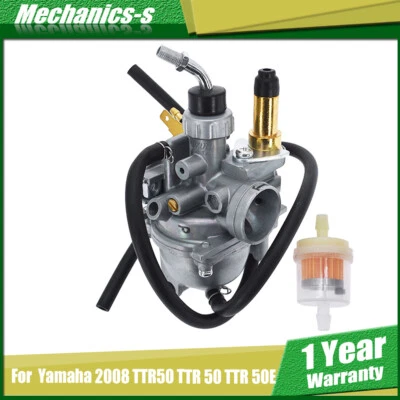 Carburetor Carb w/ Fuel Filter  For Yamaha 2008 TTR50 TTR 50 TTR 50E - Изображение 1 из 4