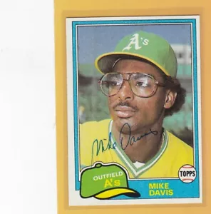 AUTÓGRAFO MIKE DAVIS BÉISBOL A *073 - Imagen 1 de 1