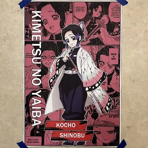 Demon Slayer Kochou Shinobu ✅ Kimetsu No Yaiba ✅ Canvas Poster Art Anime 16x24” - Picture 1 of 4