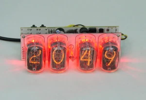Assembled Nixie clock - in12 tube, red backlight - Picture 1 of 5