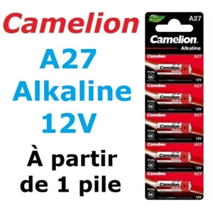 Pile CAMELION A27 / LR27A / 27A / GP27A / MN27 / Alkaline 12V - Photo 1/4