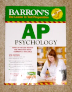 BARRON’S AP Psychology Test Preparation Book 6th Edition GOOD 396 pages - Picture 1 of 2
