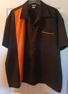 Bowling Concepts Be Retro Clothing Herren Bowling Style Shirt schwarz/orange - 2XL - Bild 1 von 3