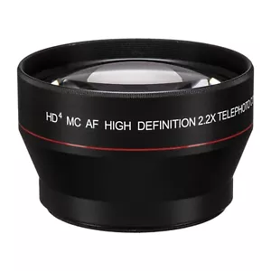 General Brand 67mm 2.2x Telephoto Attachment Lens for Digital Camera, Black - Picture 1 of 3