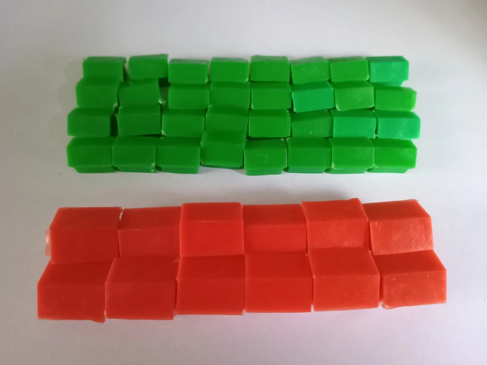 Monopoly Vintage  HOUSES & HOTELS (No Chimney)- Full Set Spare/Replacement Parts - Image 1 of 1