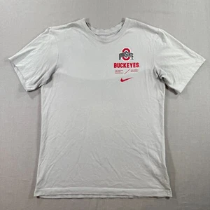 Nike Ohio State Buckeyes T Shirt Mens Small Gray Training Fitness University - Picture 1 of 8