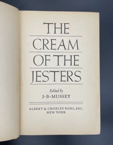 DIE CREME DER NARREN J. B. Mussey; Albert & Charles Boni 1931 HC - Humor - Bild 1 von 14
