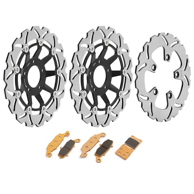 for Suzuki Front Rear Brake Rotors Pads SV 650 S SV650S 99 00 01 02 Katana 98-02 - Image 1 of 4