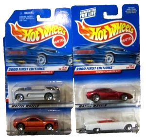 Lot of Four Hot Wheels Cars, 2000 First Editions with Good Cards - Picture 1 of 5
