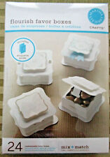 NEW in Orig Pkg, Martha Stewart Ivory Flourish Occasion Favor Boxes (24 count) 