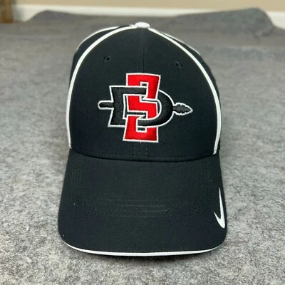 San Diego State Aztecs Men Hat One Size Flex Nike Black White Cap College DriFit - Image 1 of 4