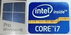 Oryginalna naklejka WINDOWS 10 PRO + Intel Core i7 PC komputer stacjonarny laptop ilość 1
