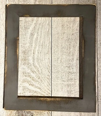 F001-407 1-1/2" Hurricane Gray Distressed Picture Frame - Image 1 of 4