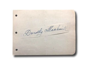 Dorothy Mackaill Hand Signed Album Page Cut JSA COA Autograph Safe In Hell - Picture 1 of 3