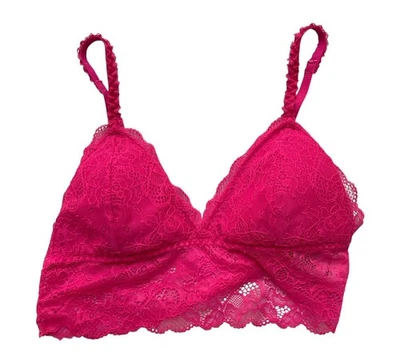 Sujetador Joe Boxer Mujer Medio Rosa Encaje Elástico Pullover Acolchado Neón Longline Foto 1 de 4