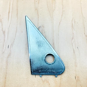 Mercedes w123 chrome side view mirror trim passenger LEFT 300D 300TD 12372507111 - Picture 1 of 4