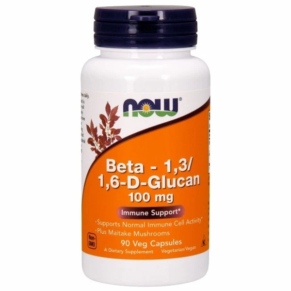 Beta 1-3/1-6-D-Glucano 90 cápsulas vegetales 100 mg de Now Foods Foto 1 de 1