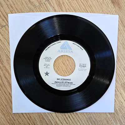 Phyllis Hyman PROMO 45- So Strange, Kiss You All Over- 1979 - Image 1 of 4