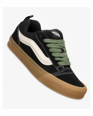  Scarpe Sneakers Unisex Vans Knu Skool Nero Verde Lifestyle  - Imagen 1 de 4