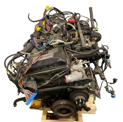 1993 Jaguar XJS 4.0L Engine Assembly 50,661 Miles Motor Vanden Plas AJ6 24 Valve Foto 1 de 4